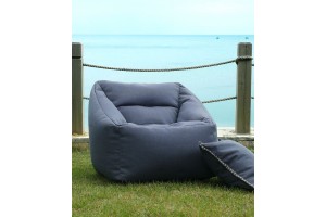 MM Linen Kalo Outdoor Bean Chair Blue