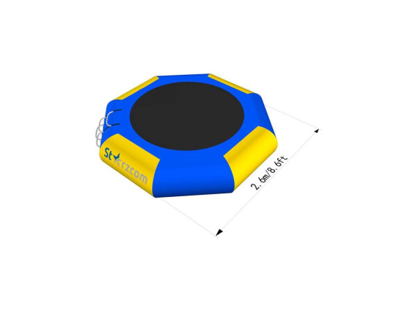 2FTRW20ZMYB zoom 1 inflatable water trampoline yellow blue