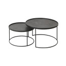 Notre Monde Round Tray Table Set Clearcut 5