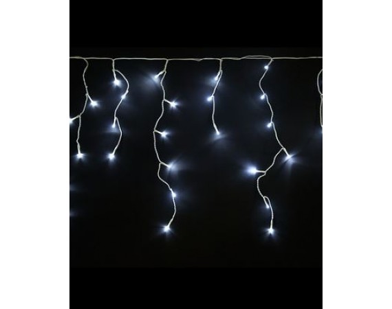 Home Of Christmas Outdoor Solar 100 Led Icicle Lights White Redpaths Rewardmenow