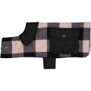 sw13901 classic dog coat rose check folded