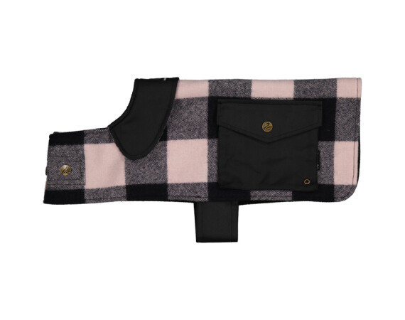 sw13901 classic dog coat rose check folded
